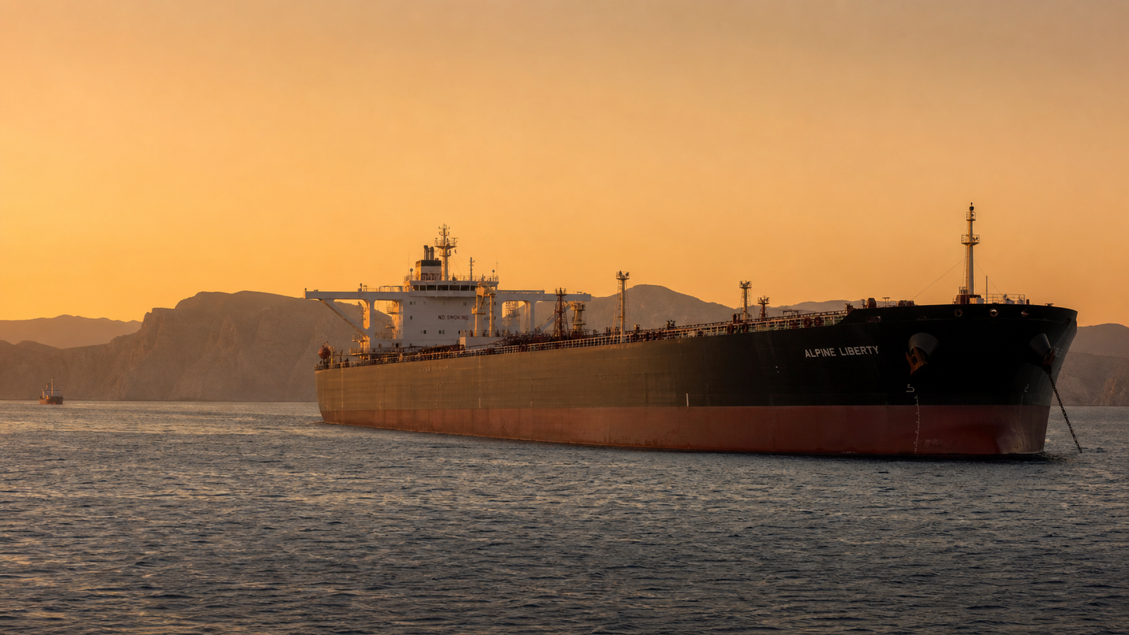 Oil tanker navigating the Strait of Hormuz — a key driver of oil prices in 2026 amid the Iran war